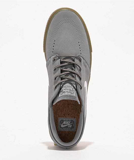 Nike SB Zoom Janoski OG+ Cool Grey, White & Gum Skate Shoes